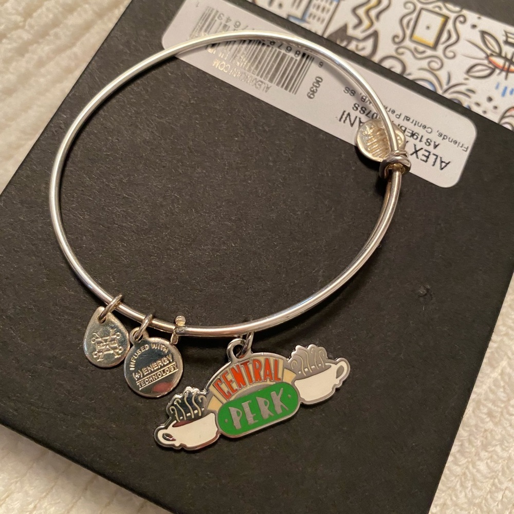 Friends central perk.  Alex and ani bracelet